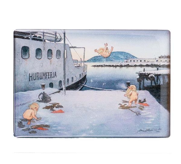 Hovedbilde Magnet, Nisser bader naken, Midthun