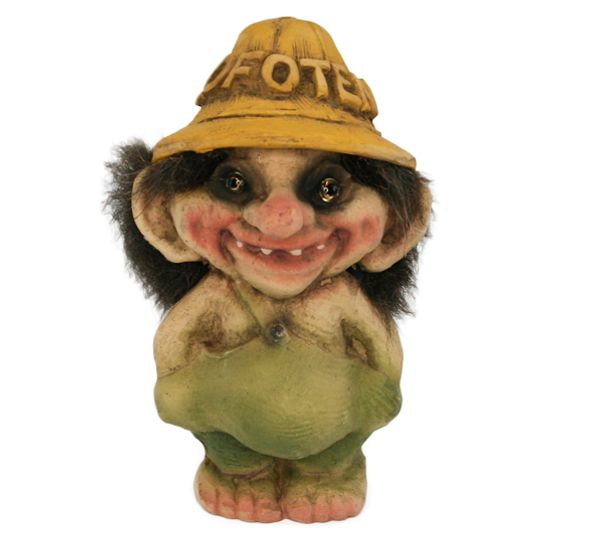 Main Image Troll, small boy with hat, Lofoten (Troll # 219)