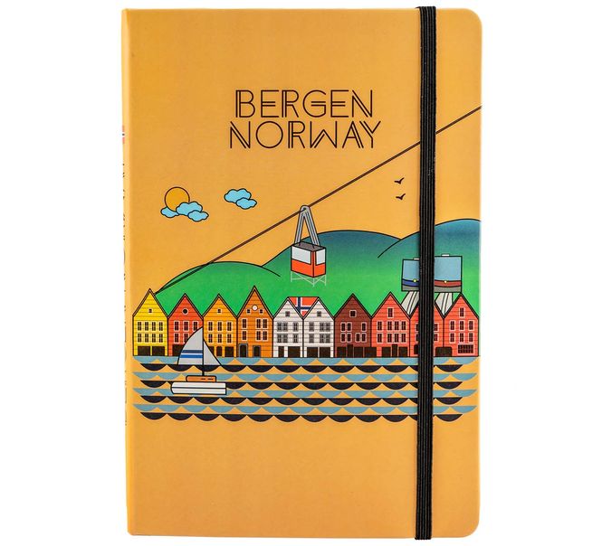 Hovedbilde Notatbok A5, Bergen
