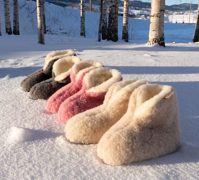 Main Image Jopo woolly slippers, dark grey, 100% merino wool