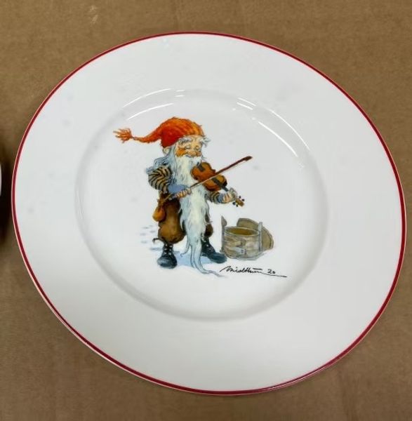 Main Image Plate, Santa playing the fiddle 'Midthun' No.16