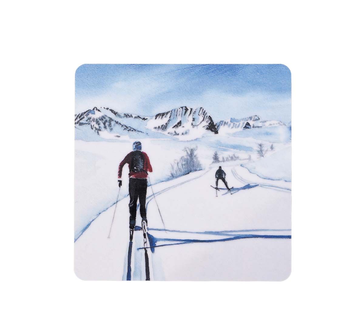 Glassbrikke i bjørkelaminat, Bortover, Fjellet kaller