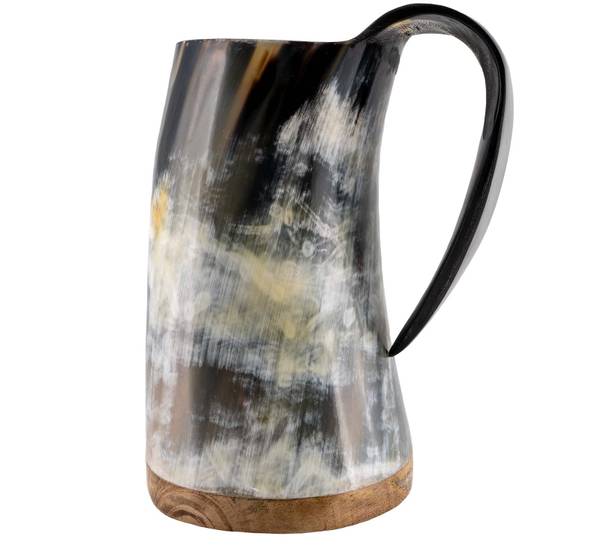 Main Image Viking mug of horn, Viking ship