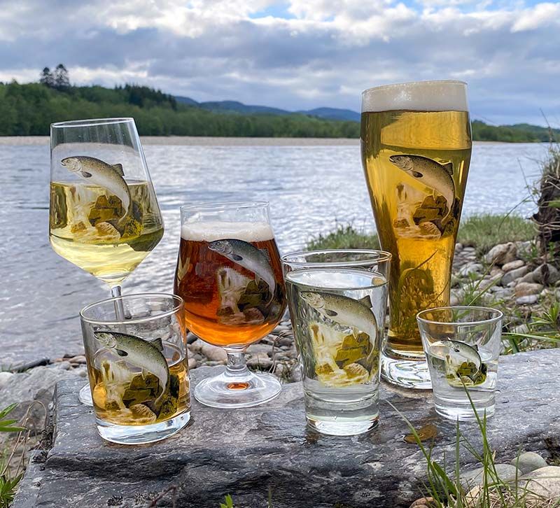 Whiskyglass, laks