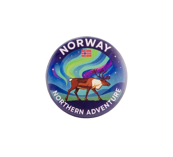 Hovedbilde Buttonmagnet, Reinsdyr, 32mm