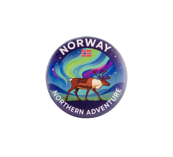 Hovedbilde Buttonmagnet, Reinsdyr, 32mm