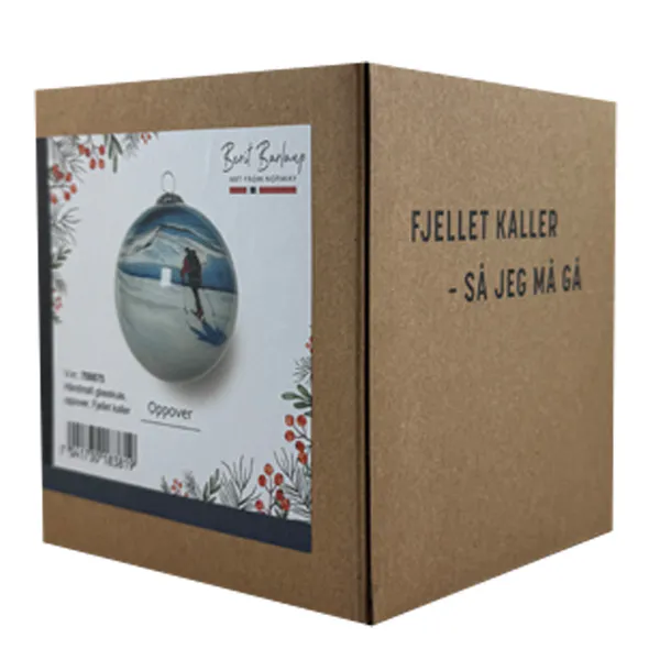 Hovedbilde Håndmalt glasskule, Oppover, Fjellet kaller