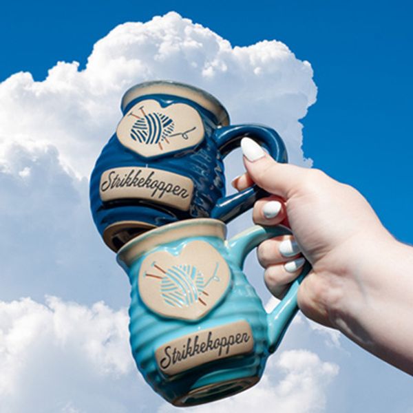 Strikkekoppen for den som er glad i å strikke.  