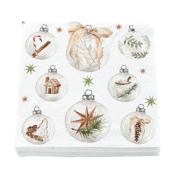Main Image Napkins, nature baubles